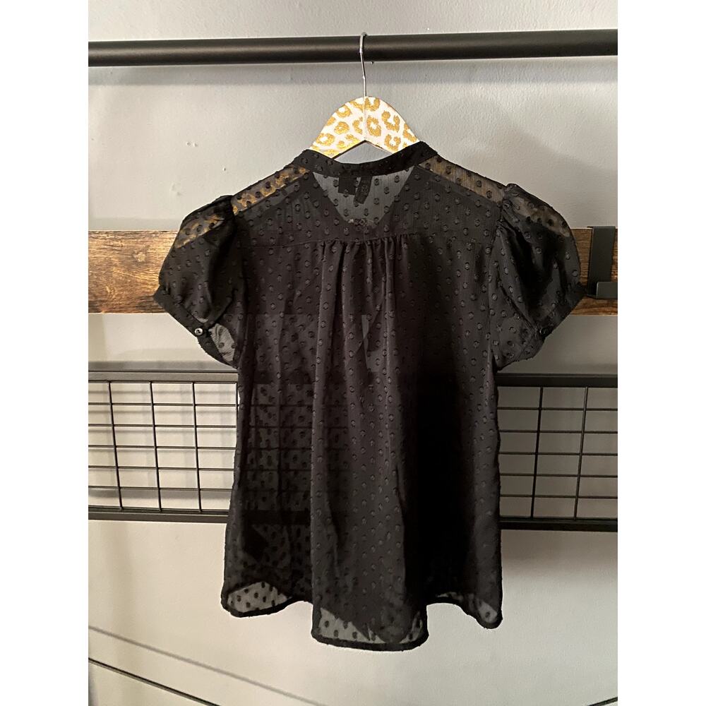 H&M Black Sheer Blouse NWT | Size 2 - Picture 4 of 4
